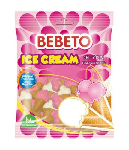 پاستیل بستنی قیفی ببتو -80 گرم