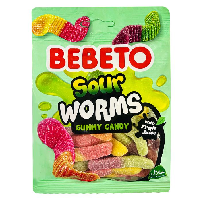 پاستیل شکری SOUR WORMS ببتو - 80 گرم پاستیل شکری SOUR WORMS ببتو - 80 گرم